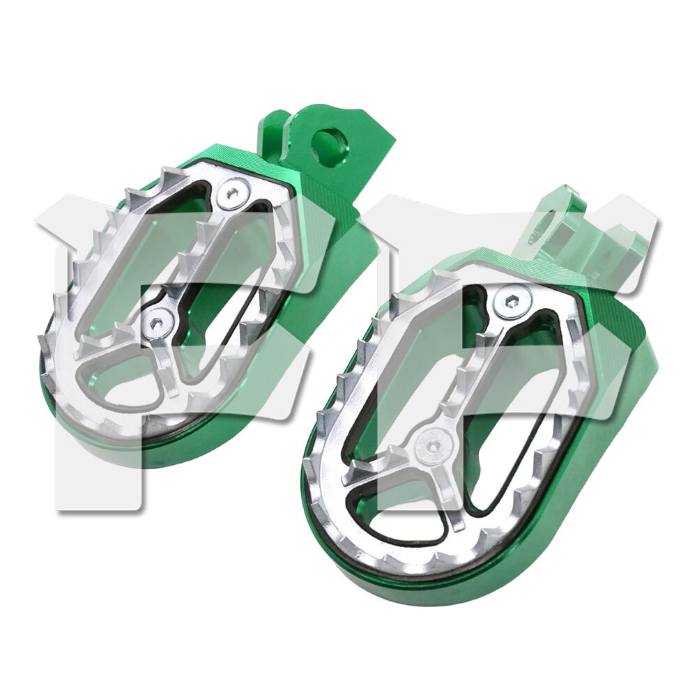 歯フットペグフットレストステップ カワサキ KLX230 230S SE SM KLX230R KLX150 L S BF KLX125 グリーン パーツ拍卖
