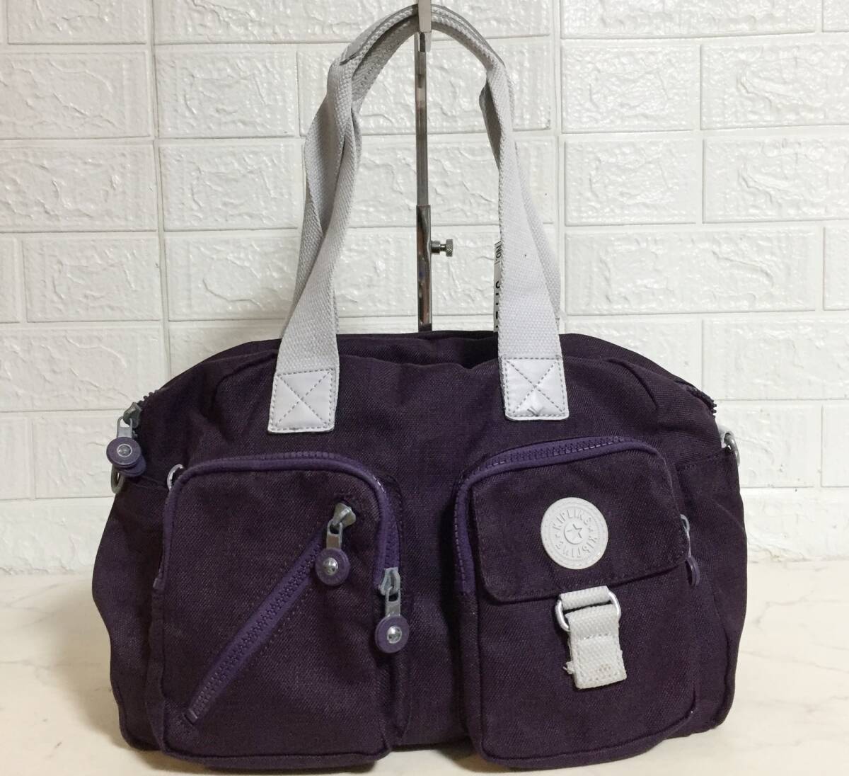 no37724 Kipling キプリング ナイロン 2way ショルダー トート バッグ拍卖