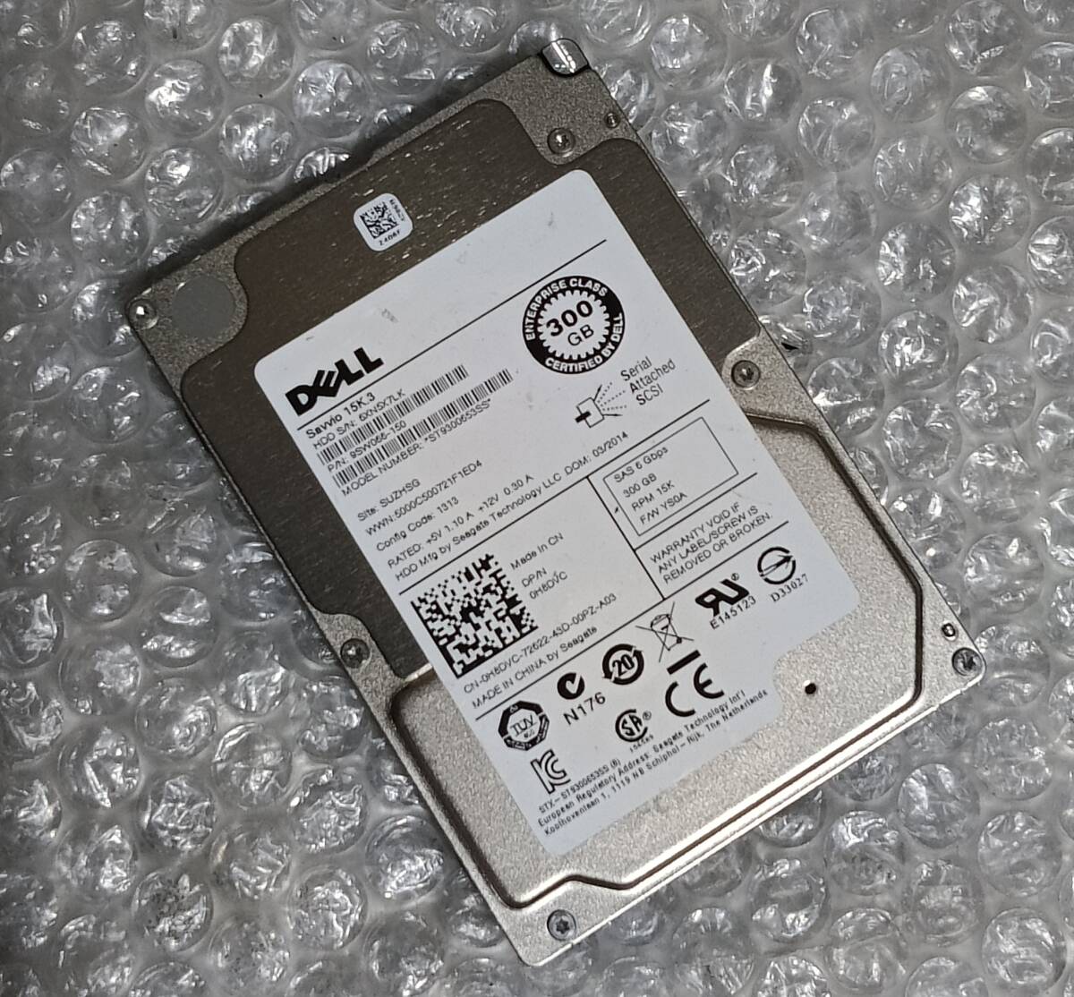 【中古パーツ】 2.5インチ DELL ST9300653SS 15K 300GB SAS HDD 正常/健康品 ■SAS3183拍卖