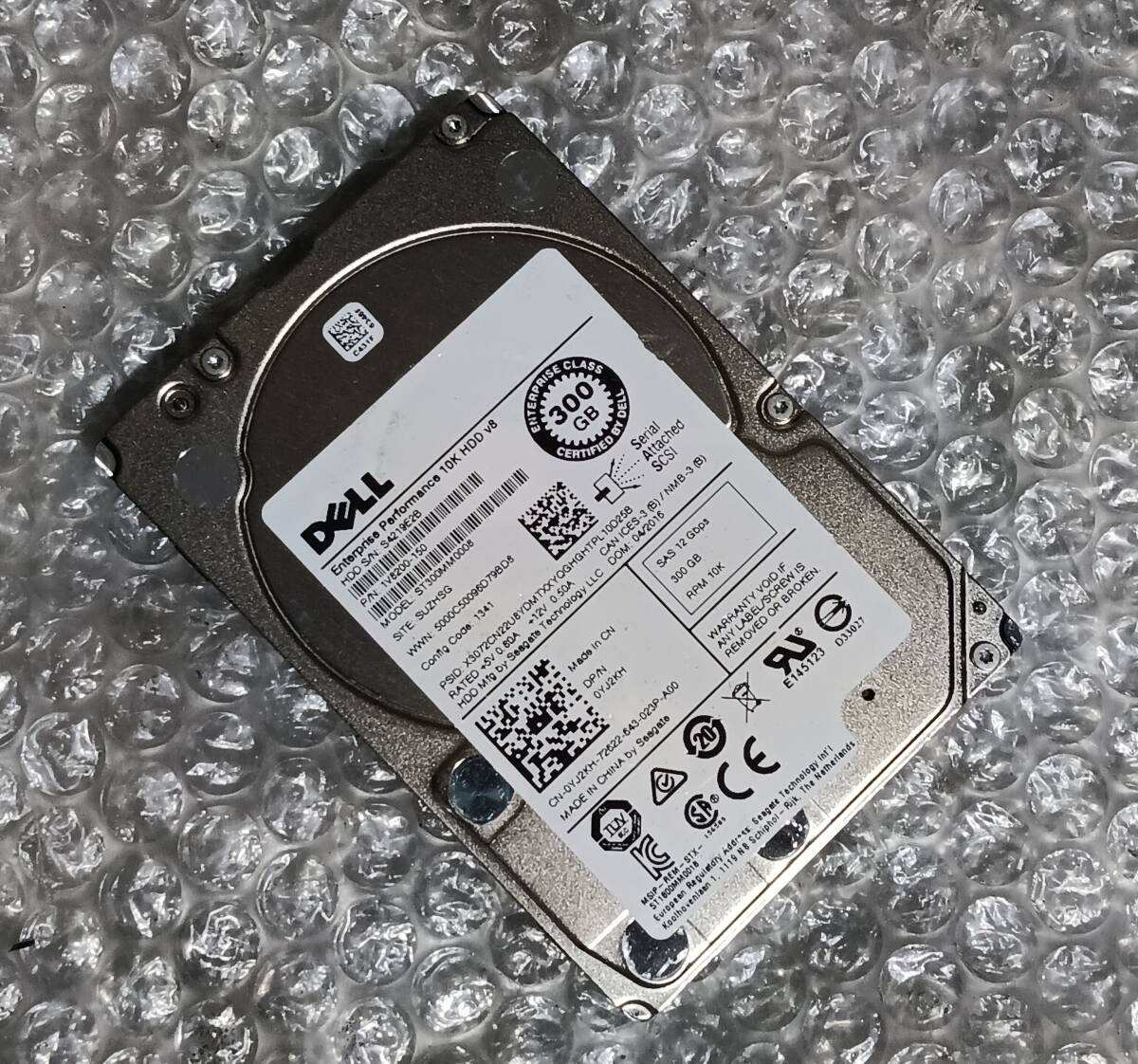 【中古パーツ】 2.5インチ DELL ST300MM0008 10K 300GB SAS HDD 正常/健康品 ■SAS3187拍卖
