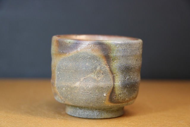 備前焼「ぐいみ」森 一宗作 登り窯焼き締め拍卖