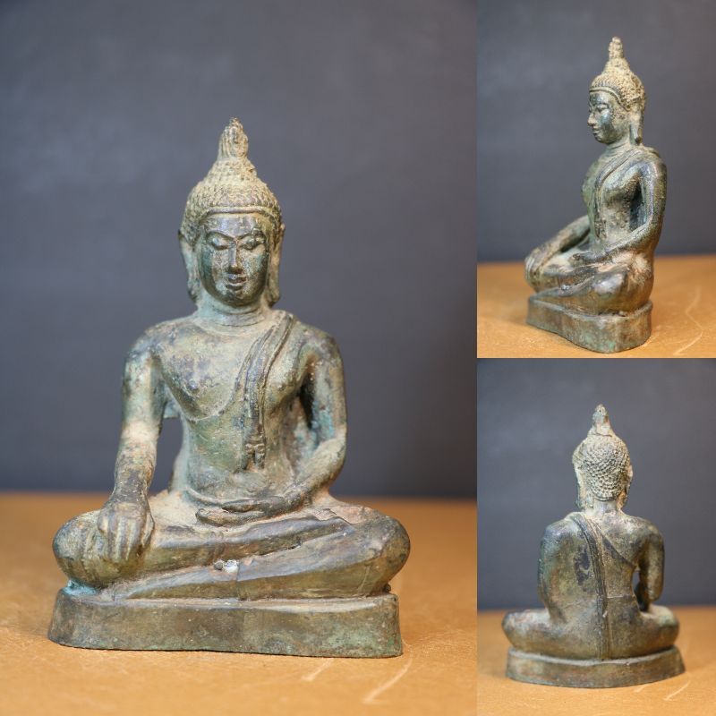 【観音菩薩坐像】古銅製古玩拍卖