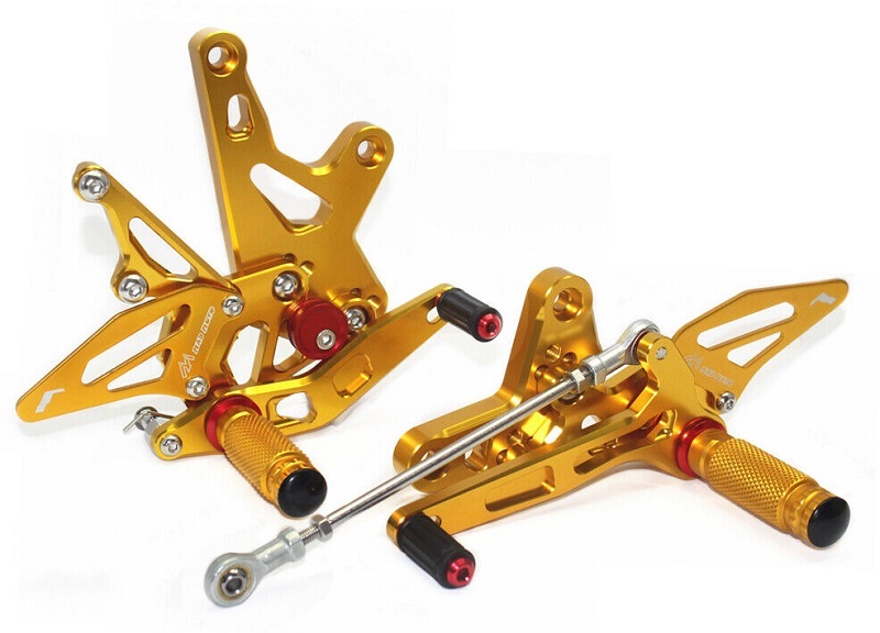 ☆限定特価 ニンジャ 400 EX400 高品質 バックステップ ポジション5段階調整 2018~2023 Ninja400 ゴールド 拍卖