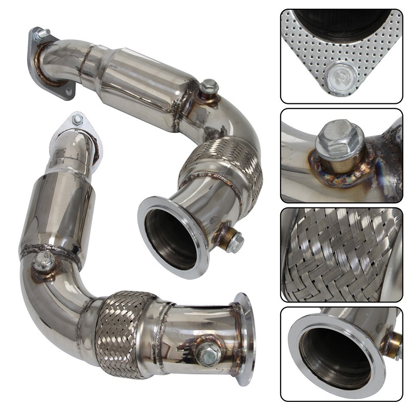 BMW 650i xDrive N63B44 4.4L V8 ステンレス ダウンパイプ キャタレス 2012 触媒ストレート拍卖