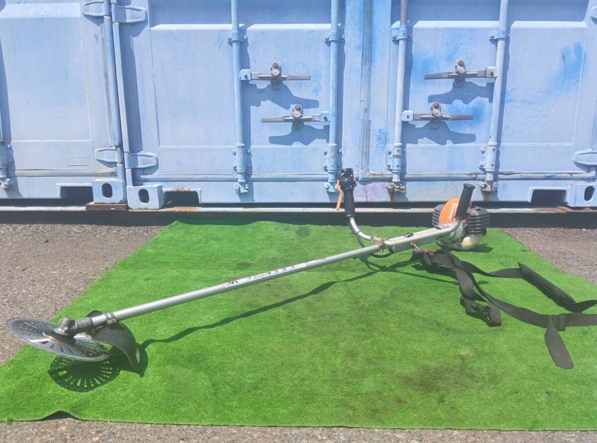 神奈川発KIORITZ共立SRE2430UT②エンジン刈払機草刈機【整備済】チップソー新品♪肩掛け付拍卖