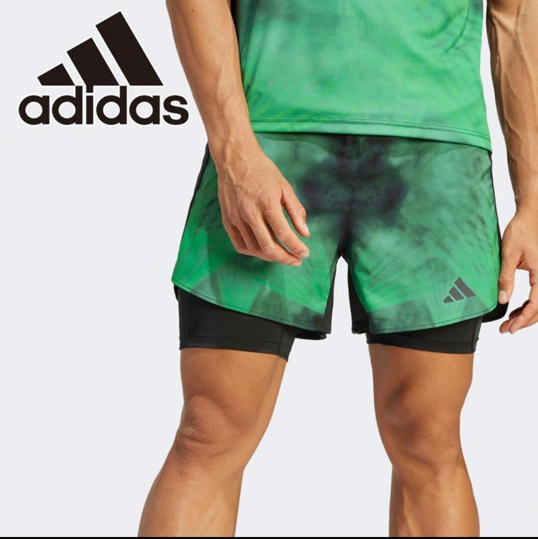 アディダス ベルリン BERLIN ショーツ2IN1 SHORTS IL2534 メンズ adidas スパッツ付き 美品 3XL ランニング トレーニングパンツ 平本蓮拍卖