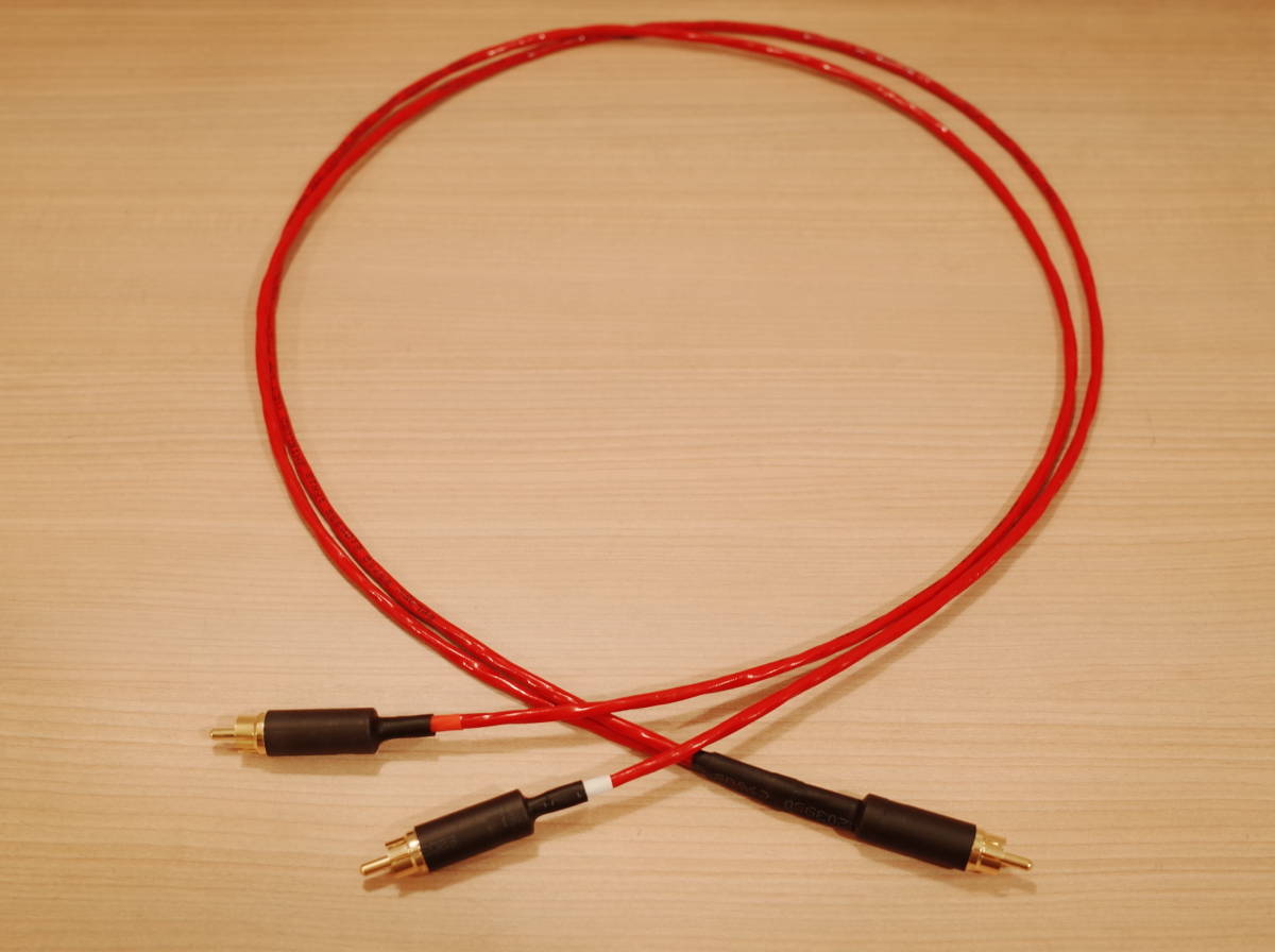 ★ Y型RCAケーブル(分岐長仕様) 1RCAオス-2RCAオス 分配Yケーブル BELDEN 88760 1m ノイトリックNYS352AG 金メッキ ★拍卖