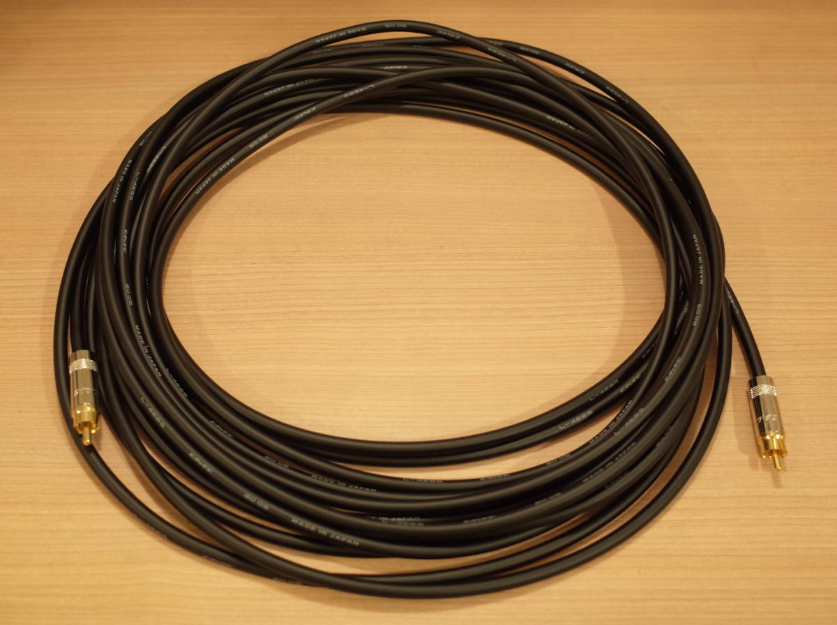 即決 RCAケーブル 1本 カナレ L-4E6S 10m NEUTRIK NYS352G 黒 ★拍卖