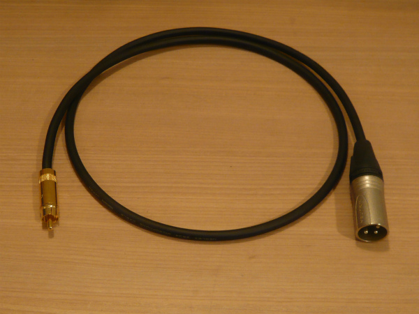 ★ 即決 RCA-XLRオス 1m MOGAMI 2549 NEUTRIK 金メッキ モガミ (メス変更可能 L.R識別処理可能) ★拍卖