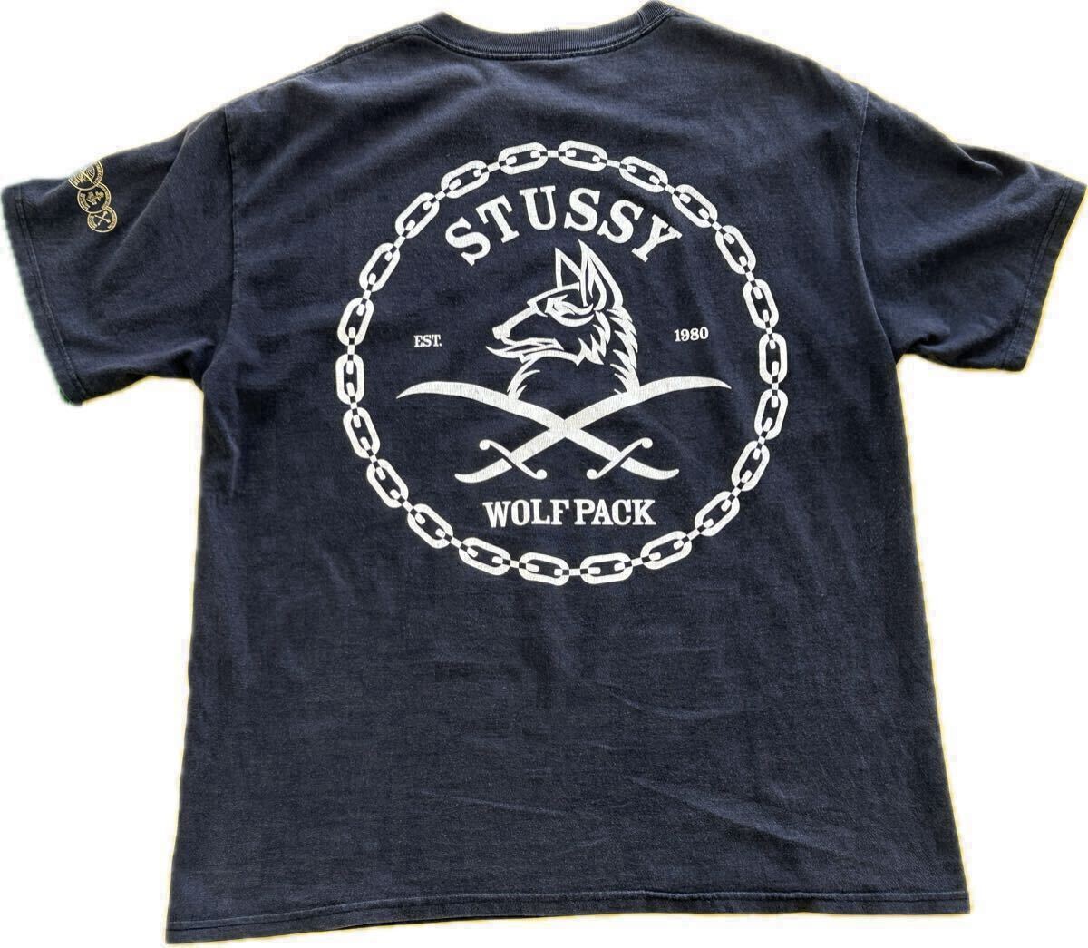 鬼フェード Old Stussy Wolf Pack T-Shirt オールドステューシー ウルフパック ビンテージTシャツ Vintage USA アメリカ古着拍卖
