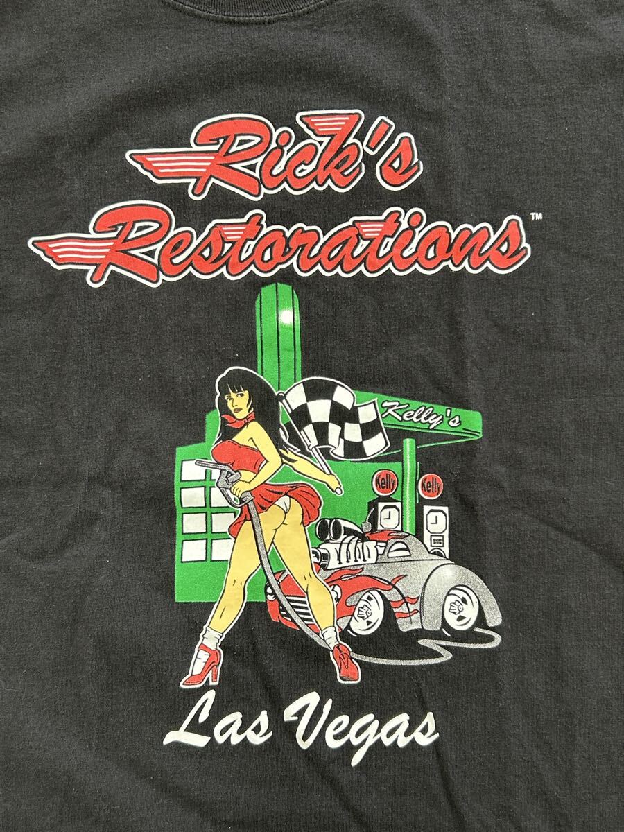 企業 Rick's Restorations Shop T-Shirt リックレストレーション Tシャツ アドバタイジング USA アメリカ古着拍卖