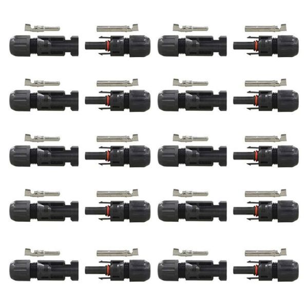 10組 セット MC4コネクター ソーラーパネル 接続ケーブル用 MC4型コネクター (オス・メス) MC4コネクタ N521拍卖
