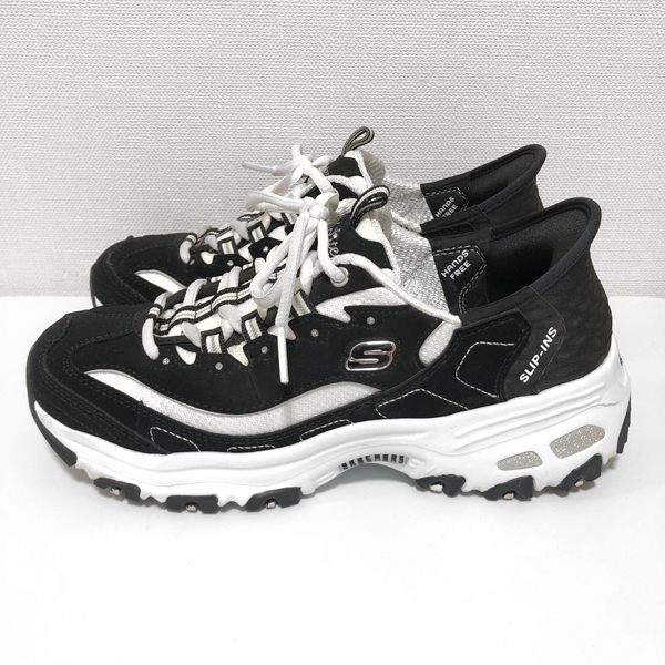 【SKECHERS スケッチャーズ】SLIP INS スリップインズ DLITES-NEW CLASSIC ディーライツ-ニュー クラシック スニーカー 150030 ブラック拍卖
