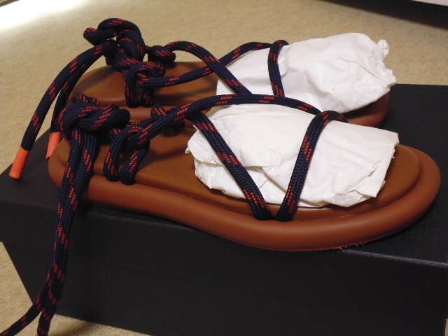 格安 ★ポールスミス ウィメンズ ロープ フラットサンダル(キャメル)37★ 新品未使用 箱付き拍卖