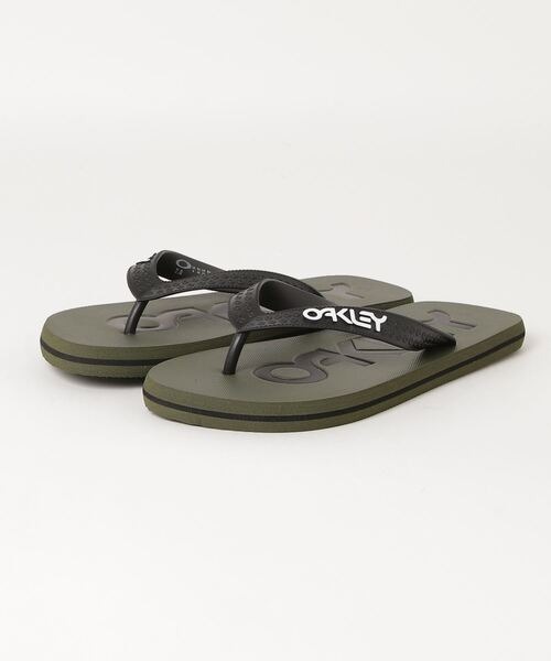 26cm オークリー ビーチサンダル カーキ系 College Flip Flop M8 US8 OAKLEY New Dark Brush 新品拍卖