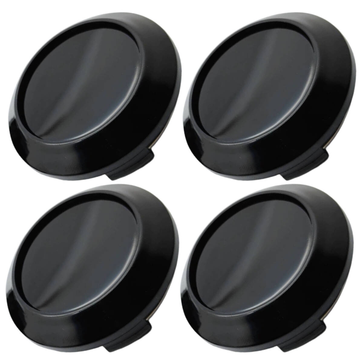 ホイール センター キャップ 60mm 64mm 鉄チン ステッカー ハブ 4枚セット ブラックxブラック拍卖