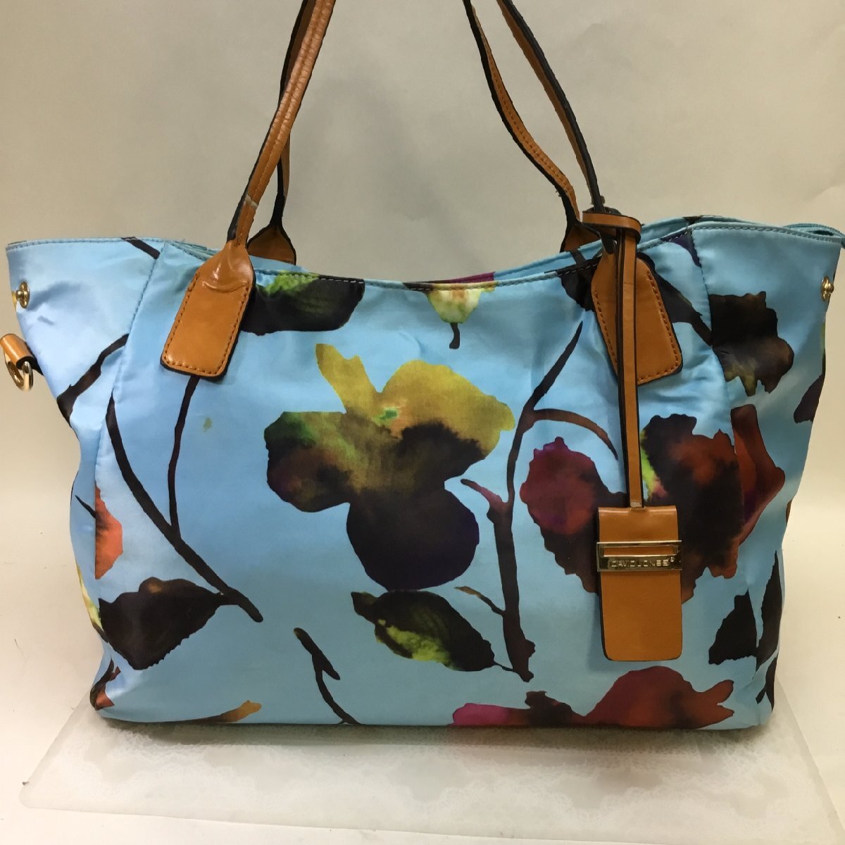 【ブランド品/CH】David Jones デイヴィッド ジョーンズ トートバッグ ワンショルダー フラワーアート ファッション RS0727/0001拍卖