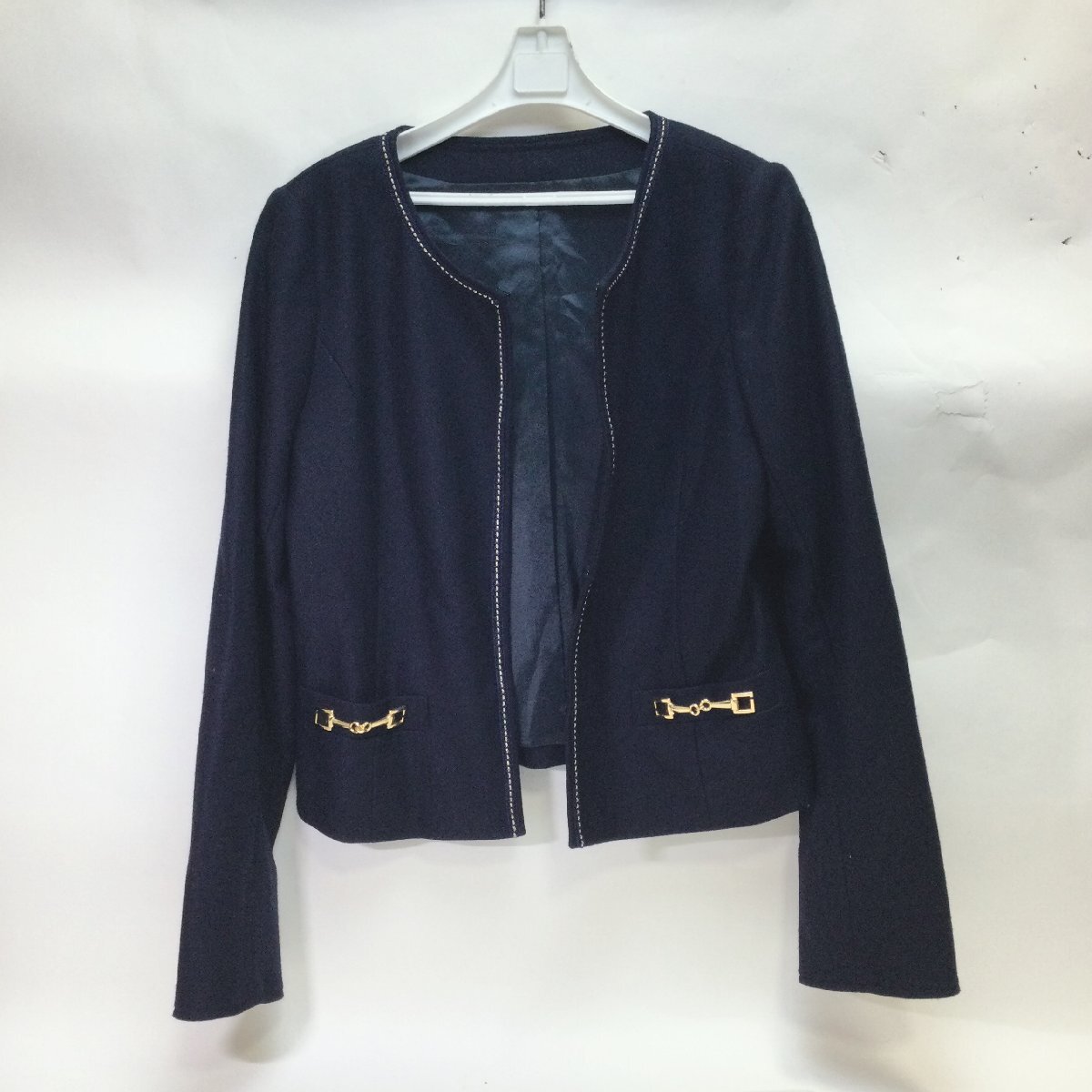 【保管品/CH】カールパークレーン Karl Park Lane ノーカラージャケット ジャケット ブラザー トップス フォーマル RS0821/0000拍卖