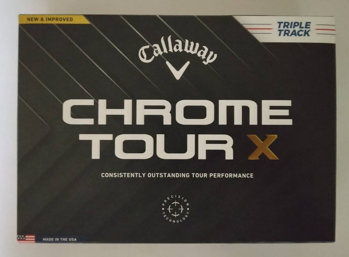 送料無料 新品 1ダース 12球 ゴルフボール キャロウェイ 2024 CHROME TOUR X トリプル・トラック クロムツアー X Callaway ホワイト拍卖