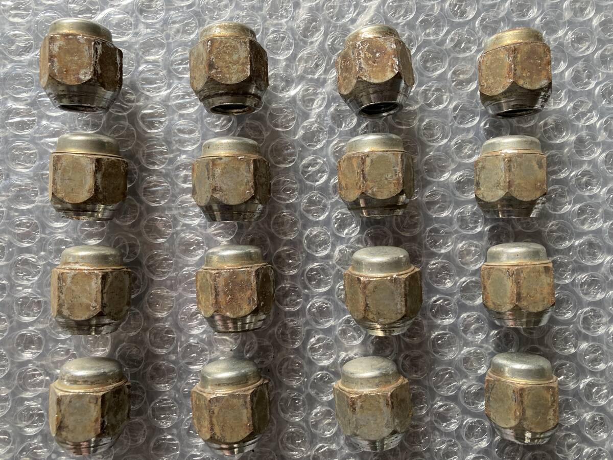 送料安い! ☆ USED品 汎用 ティーパー 袋ナット M12x1.5 16個セット ☆①拍卖