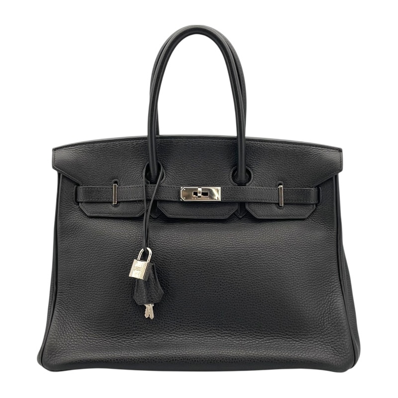 エルメス HERMES バーキン35 □I刻 ブラック SV金具 トリヨン ハンドバッグ レディース 中古拍卖