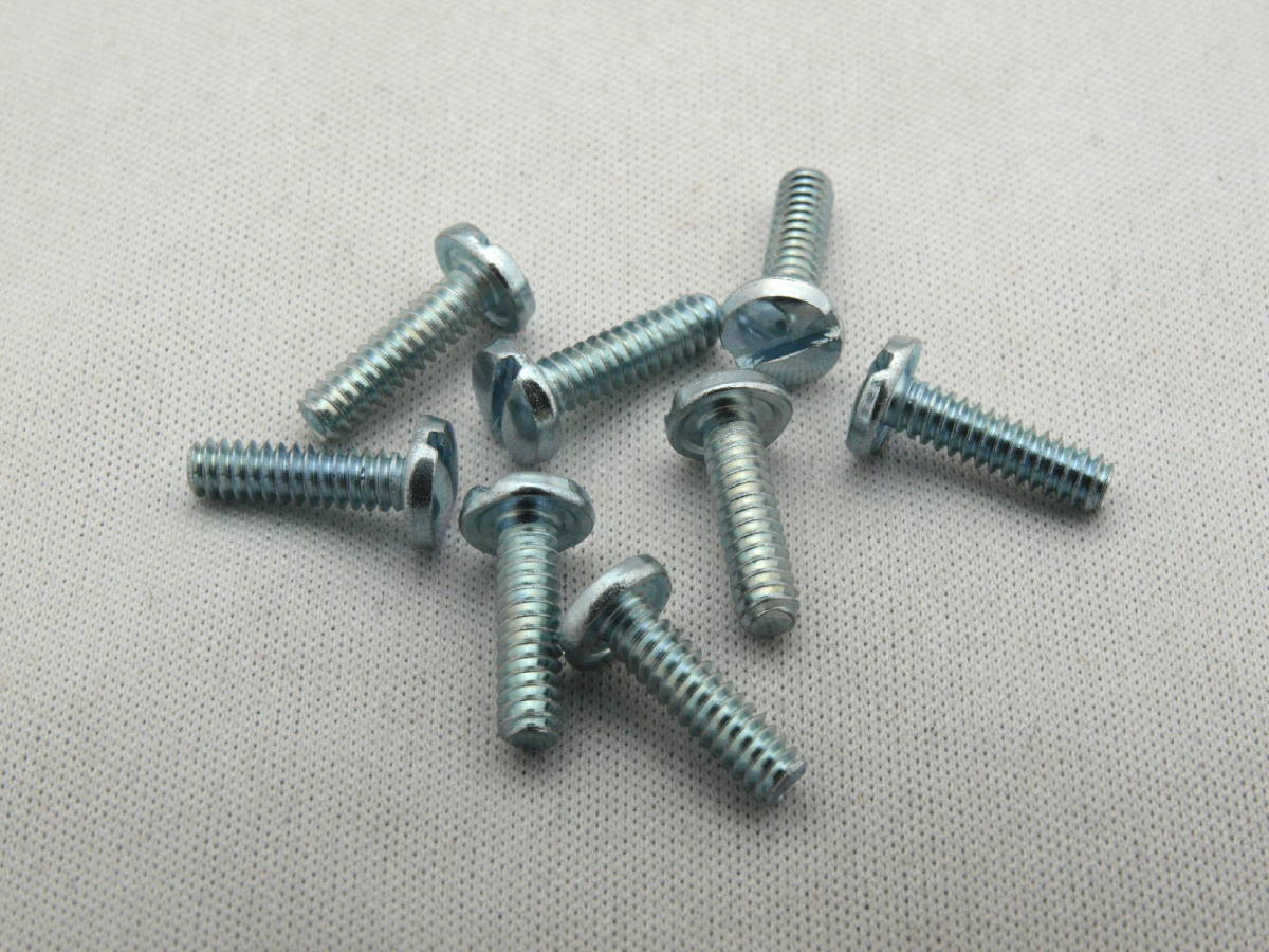 即決 MC240 MC275等用 #6-32 1/2 マイナスインチネジ 8本 スピーカー端子取り付けビス拍卖