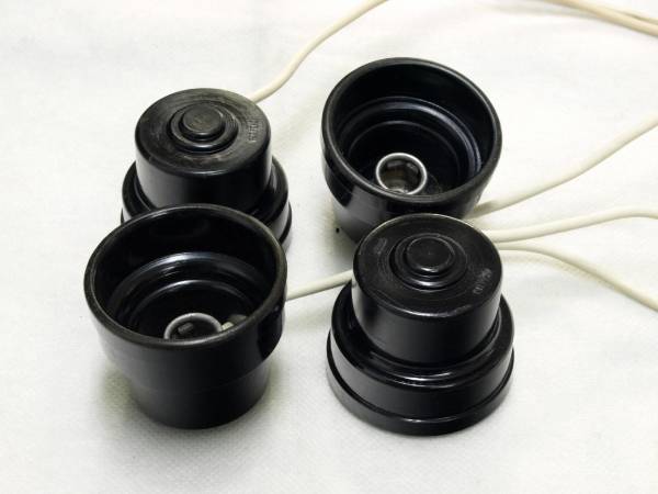 即決 ALDEN プレートキャップ 4個 大型 ベークライト A116補修用拍卖