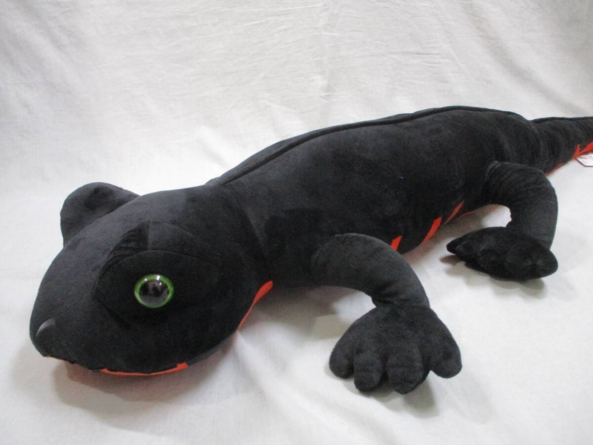 超 SUPER BIG ぬいぐるみ イモリ ブラック・オレンジ 全長≒120cm 【商品タグ付】拍卖