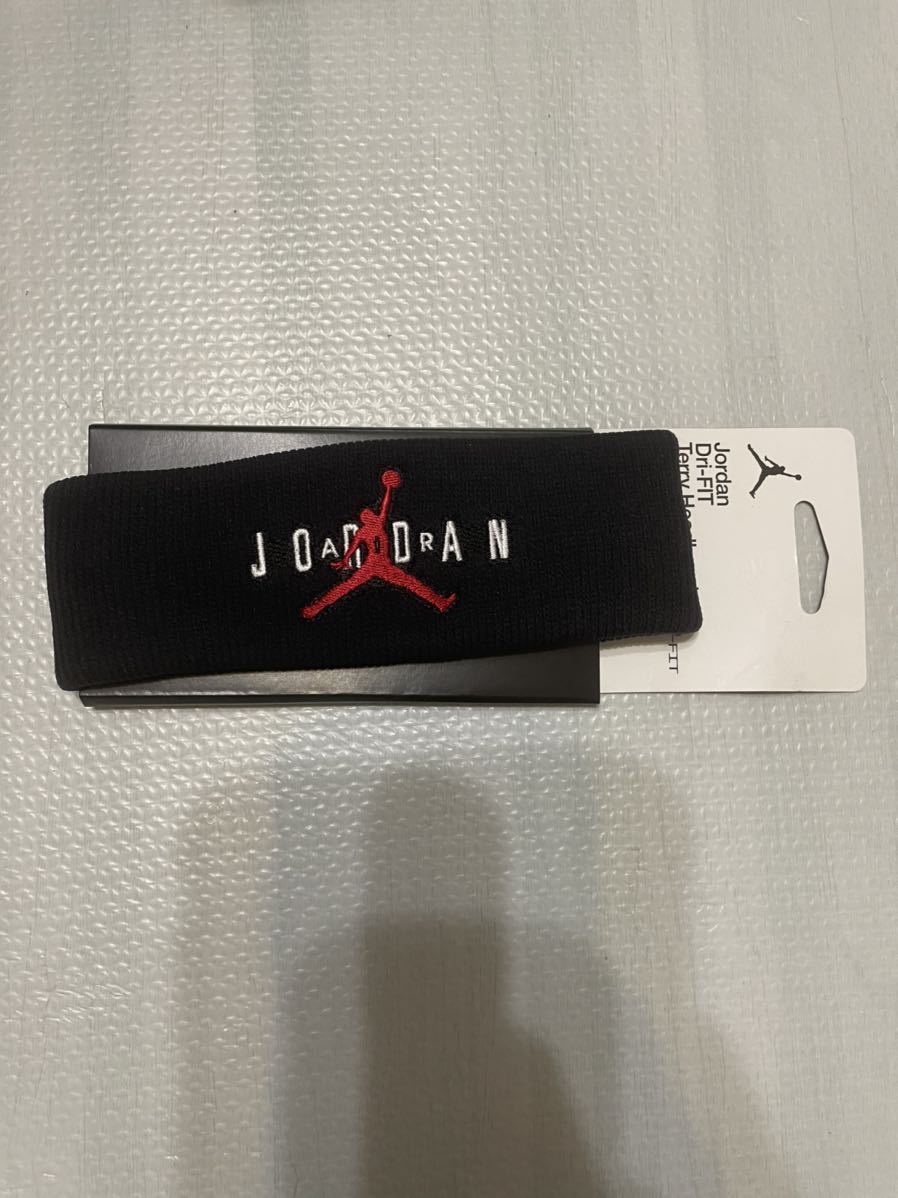 ☆ JORDAN HEADBAND ジョーダン ヘッドバンド ブラック拍卖
