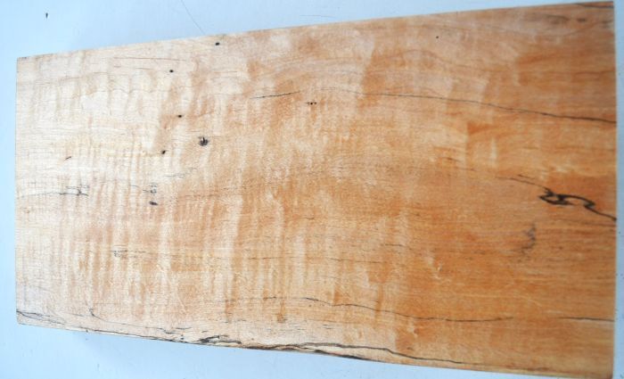 カエデ★楓★縮杢★スポルテッド★老木★352×176×厚31ミリ★ゆうパック60サイズ★3拍卖