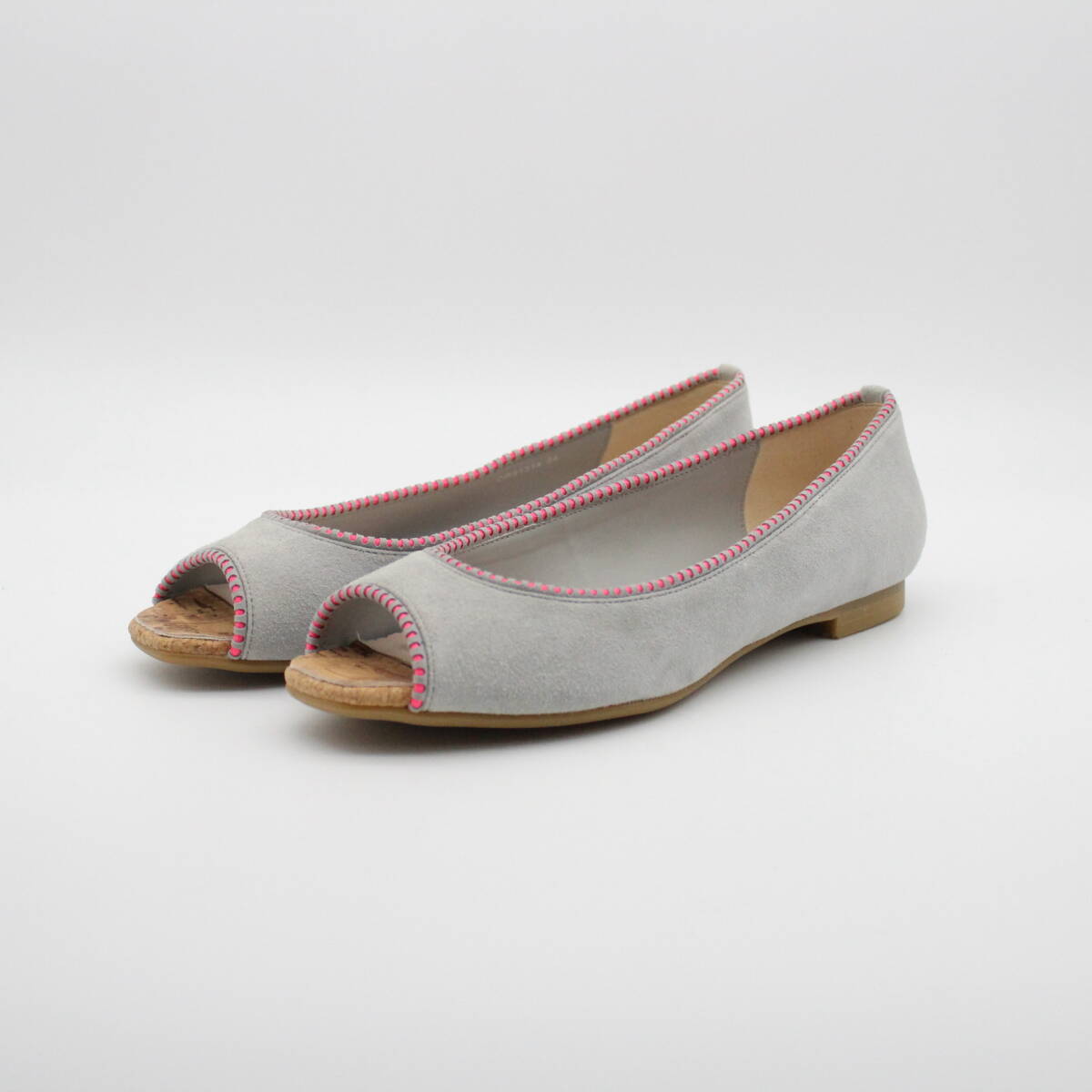 09■新品♪DIANA ダイアナ 本革ステッチオープンパンプス(24cm)拍卖