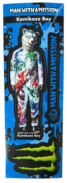 訳有 マンウィズ ア ミッション × モンスターエナジー カミカゼ ボーイ ステッカー シート MAN WITH A MISSION STICKER MONSTER シール拍卖