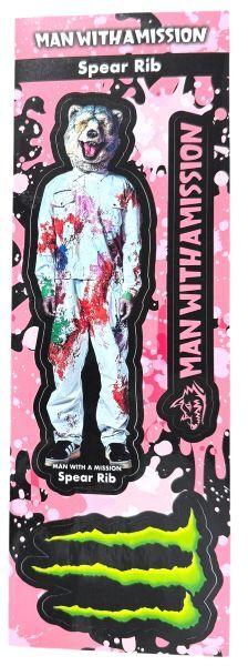 訳有 マンウィズ ア ミッション × モンスターエナジー スペア リブ ステッカー シート MAN WITH A MISSION STICKER MONSTER シール B拍卖