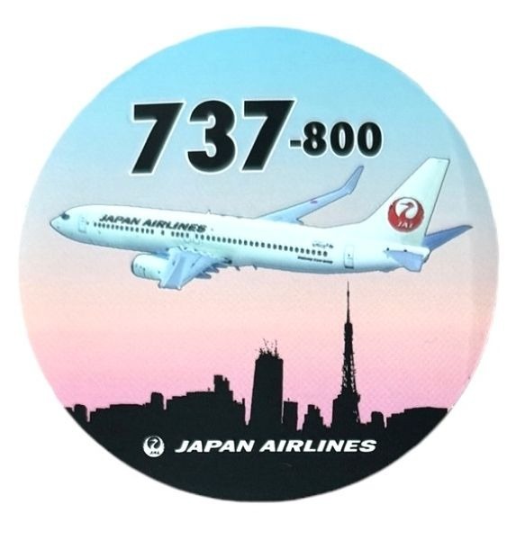 訳有 JAL 737-800 ステッカー 日本航空 ボーイング BOEING STICKER 飛行機 ジェット 旅客機 航空機 シール デカール コレクション 新品拍卖