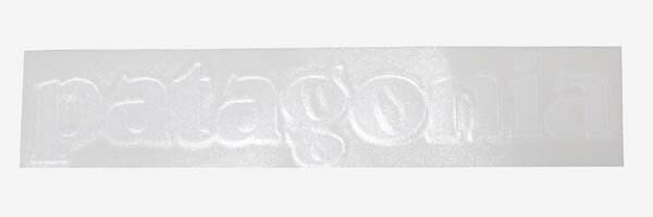 訳あり パタゴニア カッティング ロゴ ステッカー ホワイト PATAGONIA 切り文字 転写 シール 白 デカール STICKER 正規品 ネコポス 同梱可拍卖