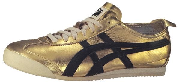 訳有 オニツカタイガー MEXICO 66 ステッカー 金 黒 ONITSUKA TIGER STICKER アシックス メキシコ ゴールド 鬼塚 シール デカール 企業物拍卖