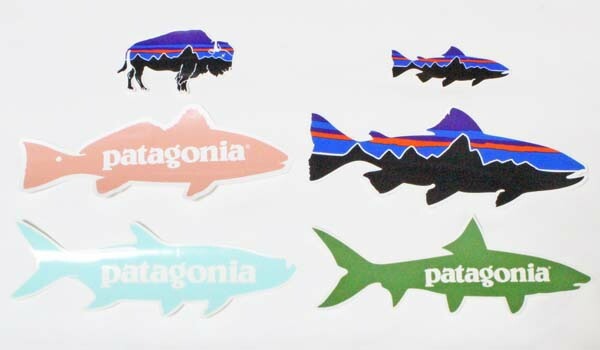 パタゴニア ステッカー 6種セット PATAGONIA ターポン ボーン レッド フィッツロイ トラウト バイソン SET FITZROY 魚 鱒 釣り シール 新品拍卖