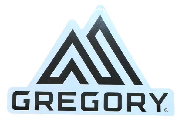 グレゴリー ロゴ ステッカー GREGORY LOGO STICKER 黒 白 中 バックパック アウトドア キャンプ デコ カスタム キャンペーン シール 新品拍卖