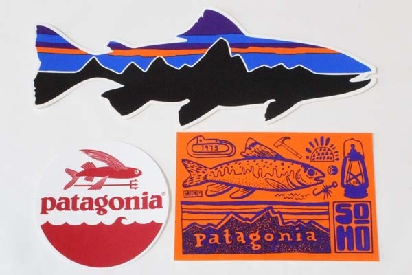 訳あり パタゴニア ステッカー 3種セット PATAGONIA STICKER ターポン ボーン レッド フィッシュ 魚 釣 シール カスタム コレクション 新品拍卖