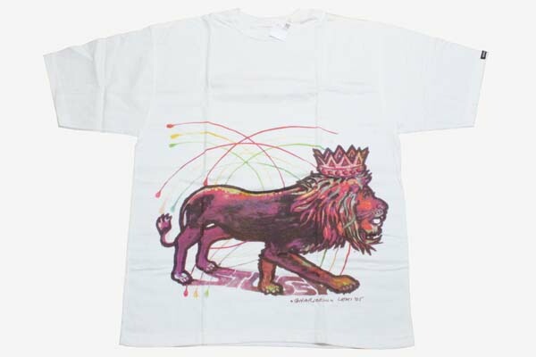 ステューシー XL カスタメイド Lemi Tシャツ 白 STUSSY CUSTOMADE 4WARD 4EVER TEE ブラック フォト ライオン ラスタ 限定 半袖 新品拍卖