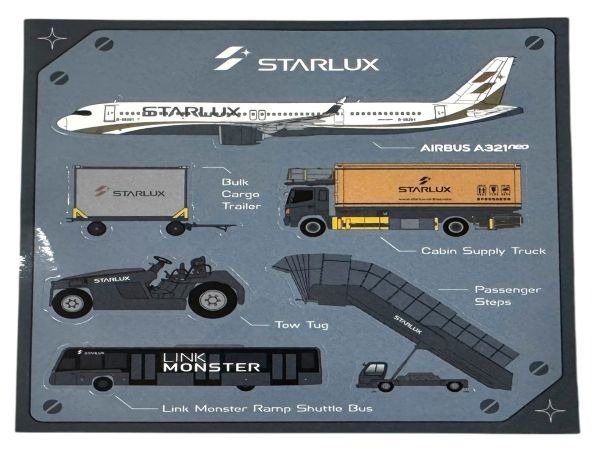 スターラックス航空 ステッカー 6種 シート STARLUX AIRLINES STICKER セット 航空機 飛行機 シール 海外 コレクション カスタム 旅行 新品拍卖
