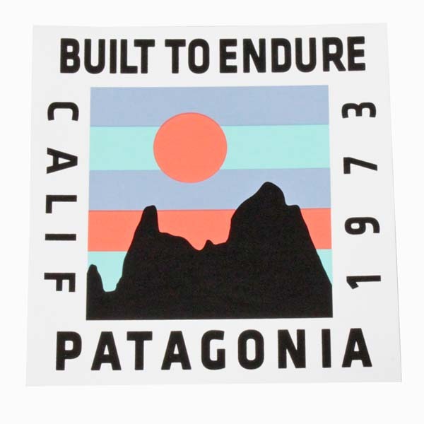 パタゴニア リッジ ライズ ステッカー PATAGONIA RIDGE RISE STICKER フィッツロイ 四角 ロゴ シール デカール FITZROY コレクション 新品拍卖