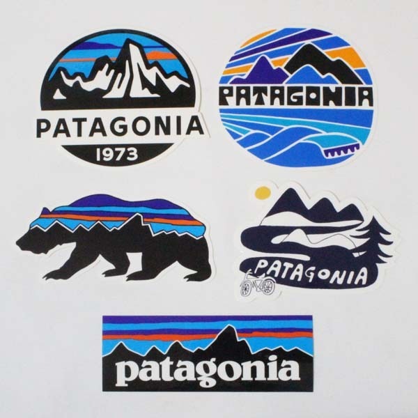 訳あり パタゴニア ステッカー 光沢 5種セット PATAGONIA フィッツロイ ベア スコープ P6 ライツ 自転車 熊 STICKER シール ネコポス 新品拍卖