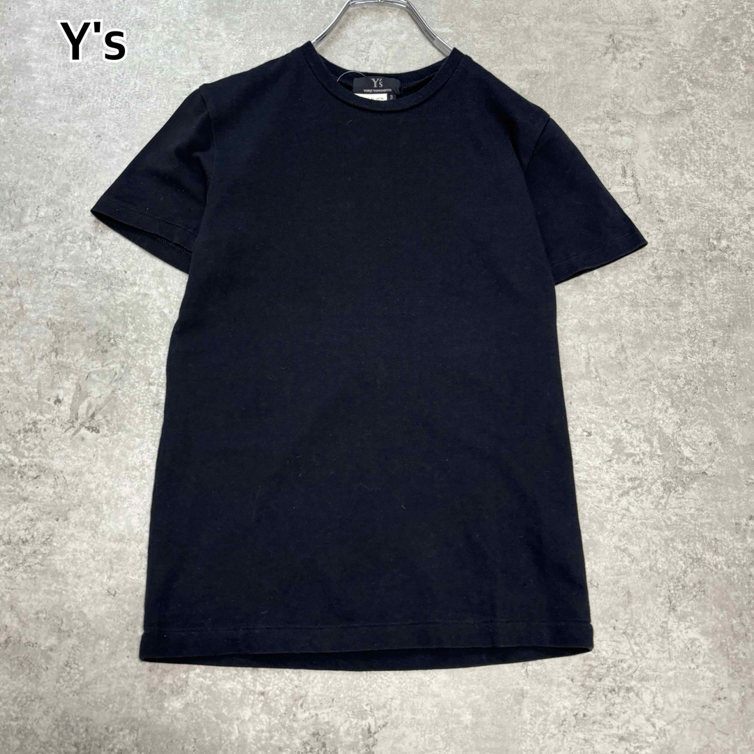 Y's ワイズ ヨウジヤマモト シンプル 黒 ブラック 半袖Tシャツ 上質コットン 3サイズ Yohji Yamamoto拍卖