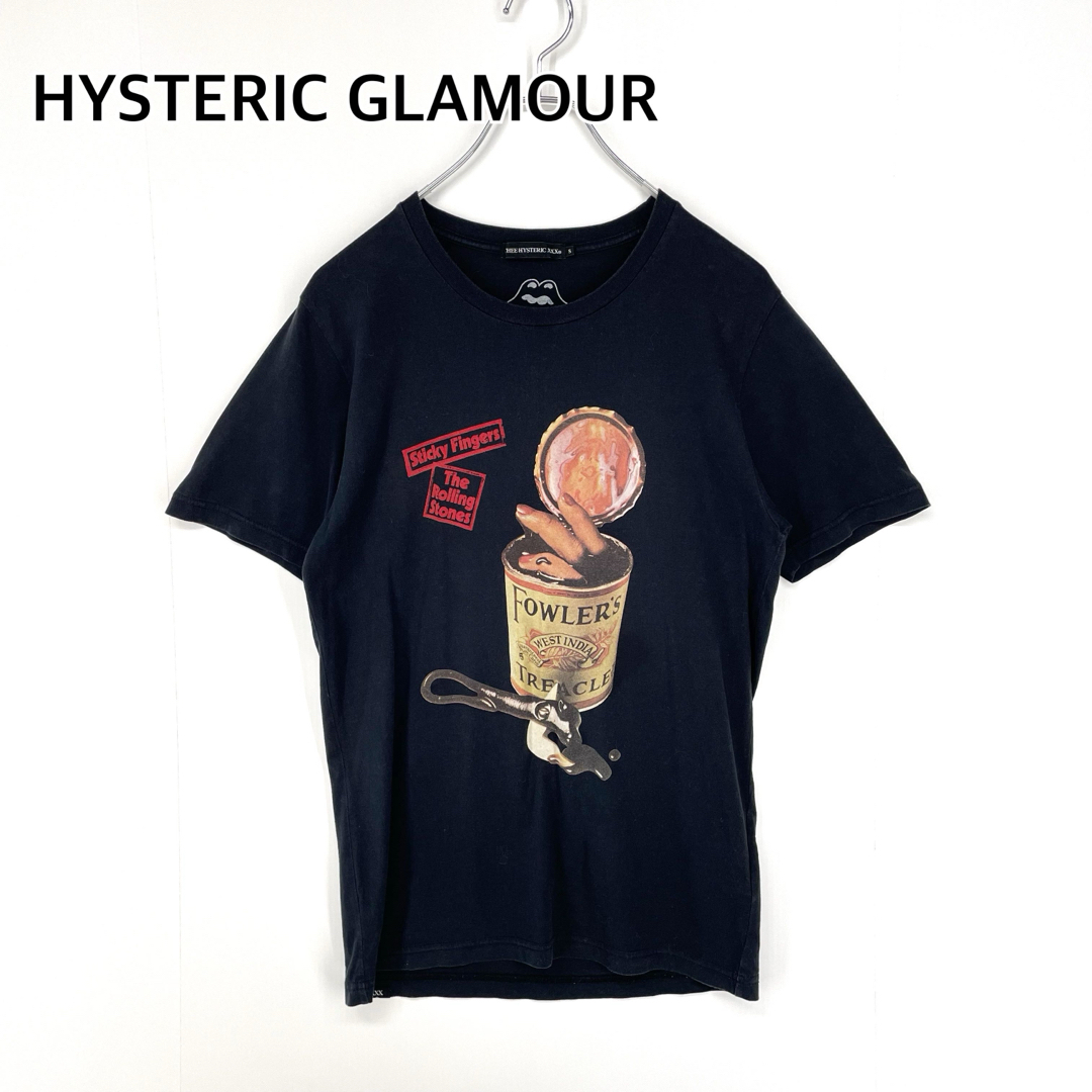 ヒステリックグラマー ローリングストーンズ コラボ 半袖Tシャツ Sサイズ ブラック 黒 HYSTERIC GLAMOUR XXX THE ROLLING STONES拍卖