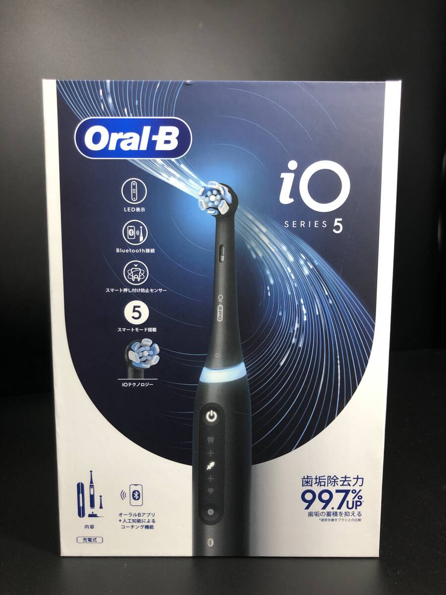 【新品未開封】BRAUN ブラウン オーラルB iO シリーズ5 電動歯ブラシ マットブラック iOG5.2J6.2K ⑩拍卖