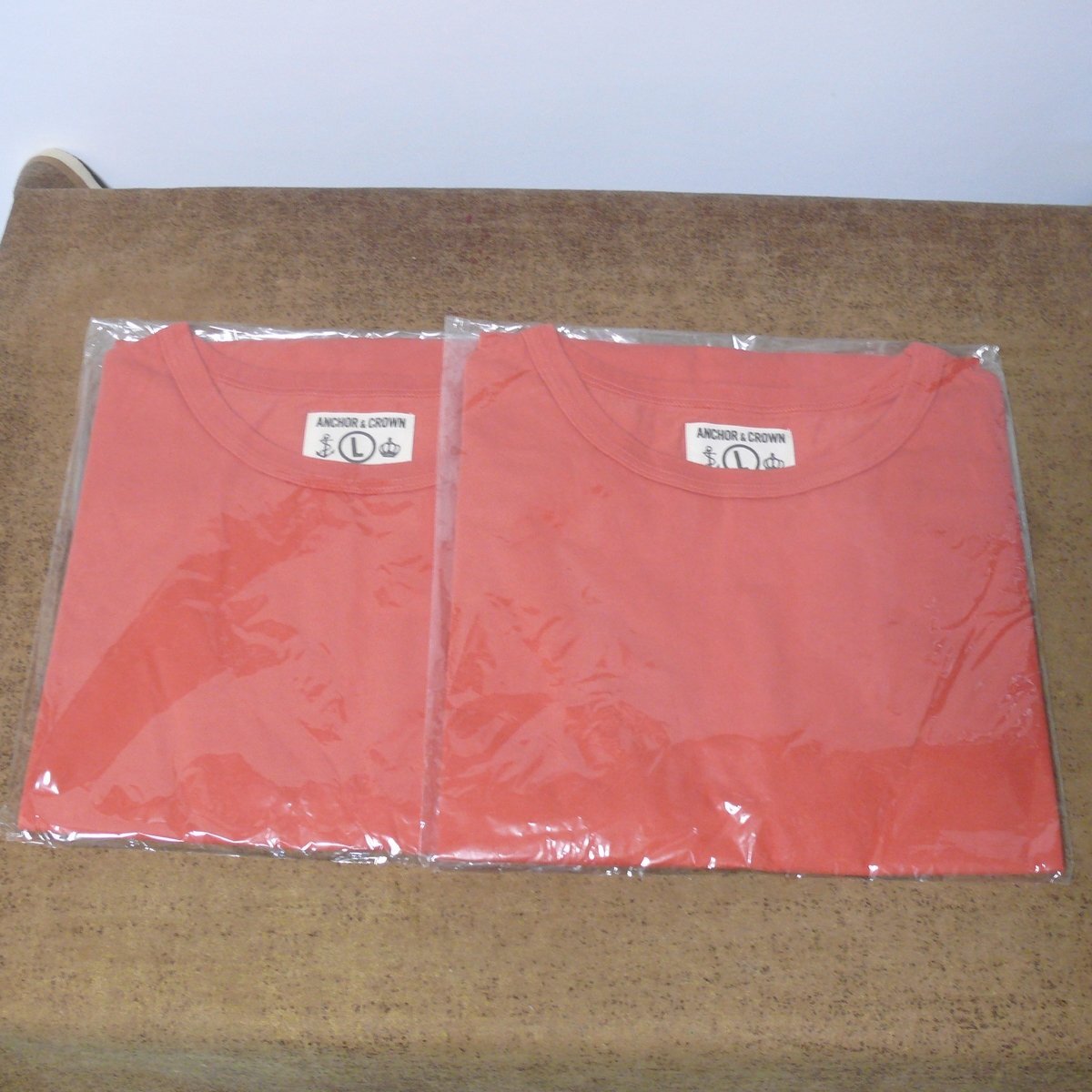 d212☆ANCHOR&CROWN☆日本製Tシャツ Lサイズ2枚セット拍卖