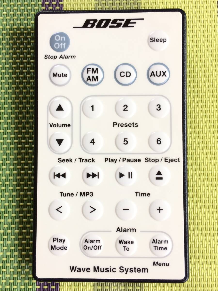 新品電池付属★送料無料★BOSE★ボーズ★純正★Wave Music System用リモコン★小判★中古★動作品★返金保証あり拍卖