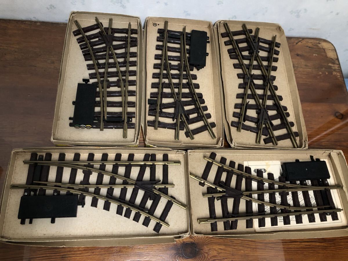 99F08026 LGB LEHMANN レーマン Gゲージ 600mm 1215W 1205W 1300W 鉄道模型 分岐レールまとめ拍卖