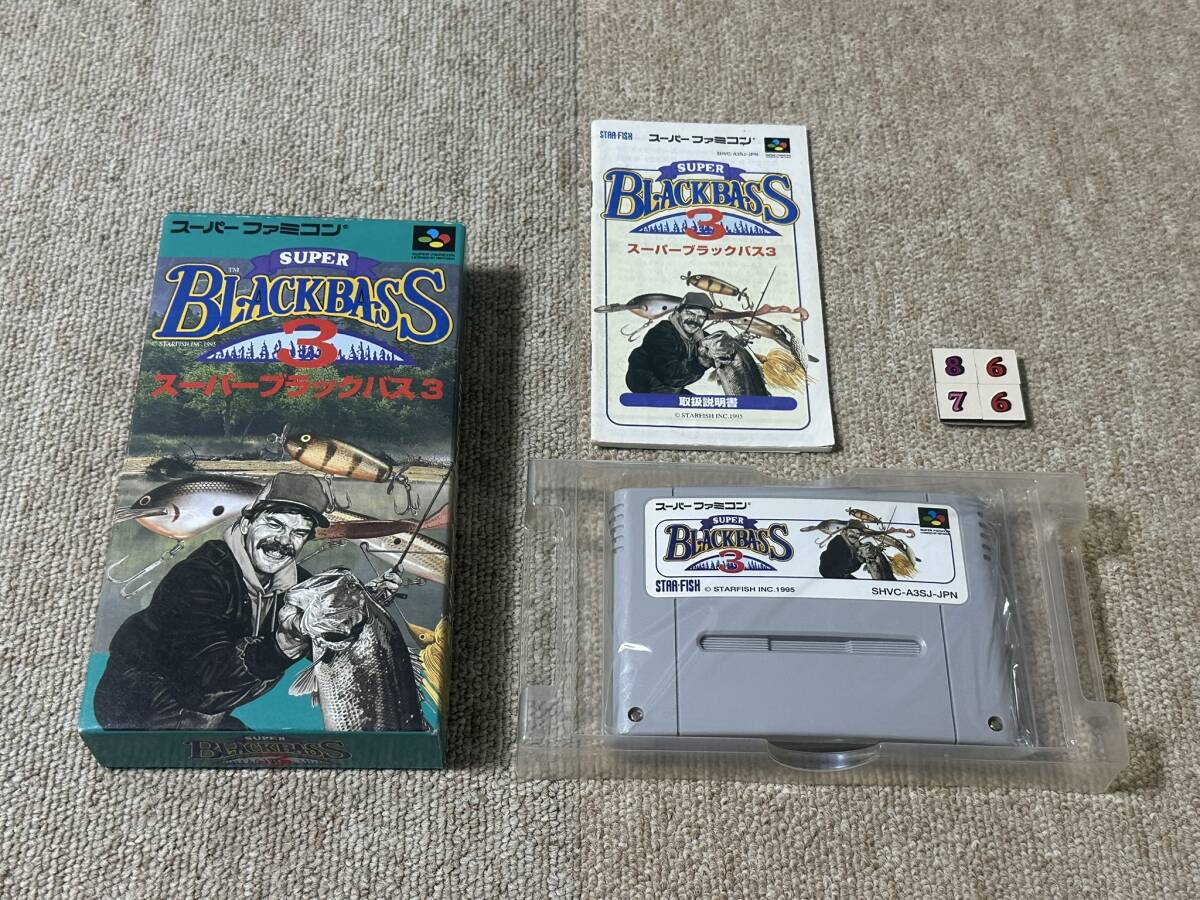 スーパーファミコン(SFC)「スーパーブラックバス3」(箱・説明書 付/中古-S8676)拍卖